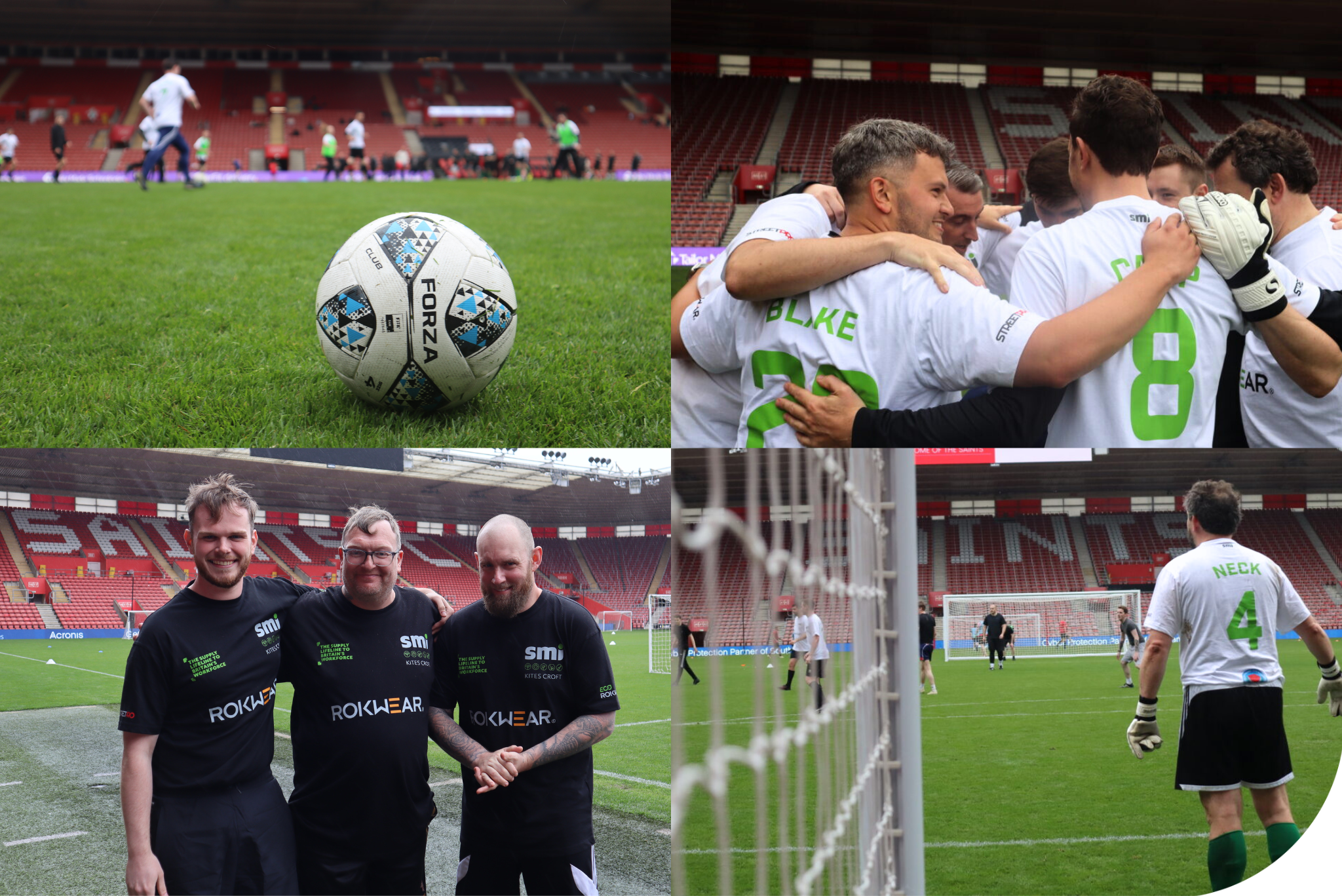 SMI team playing football.