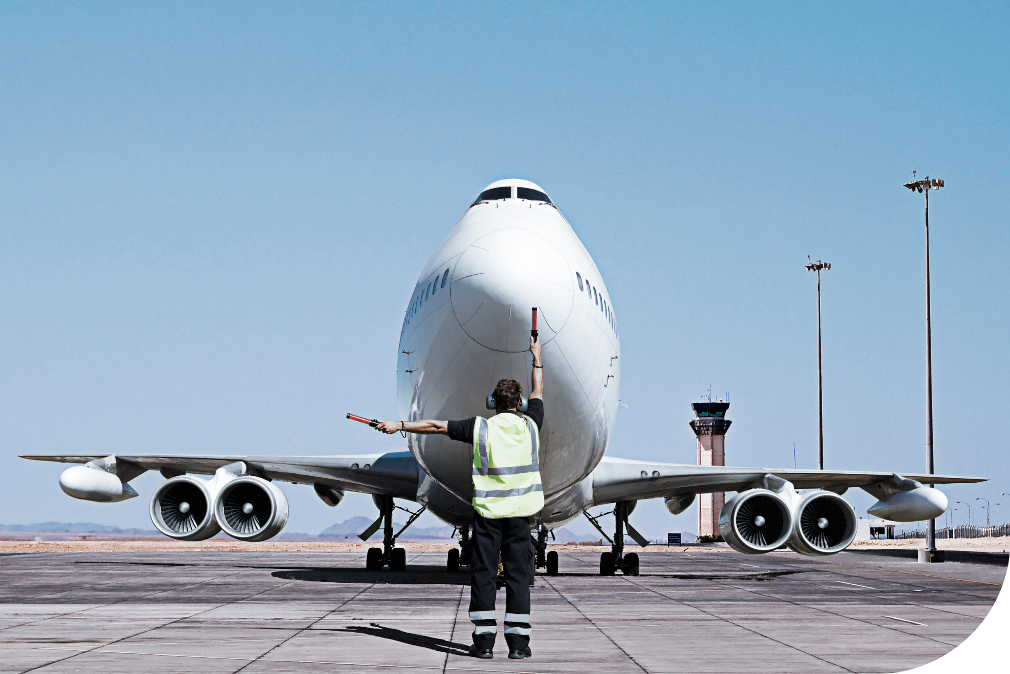 Facilities Management worker in Hi-vis.