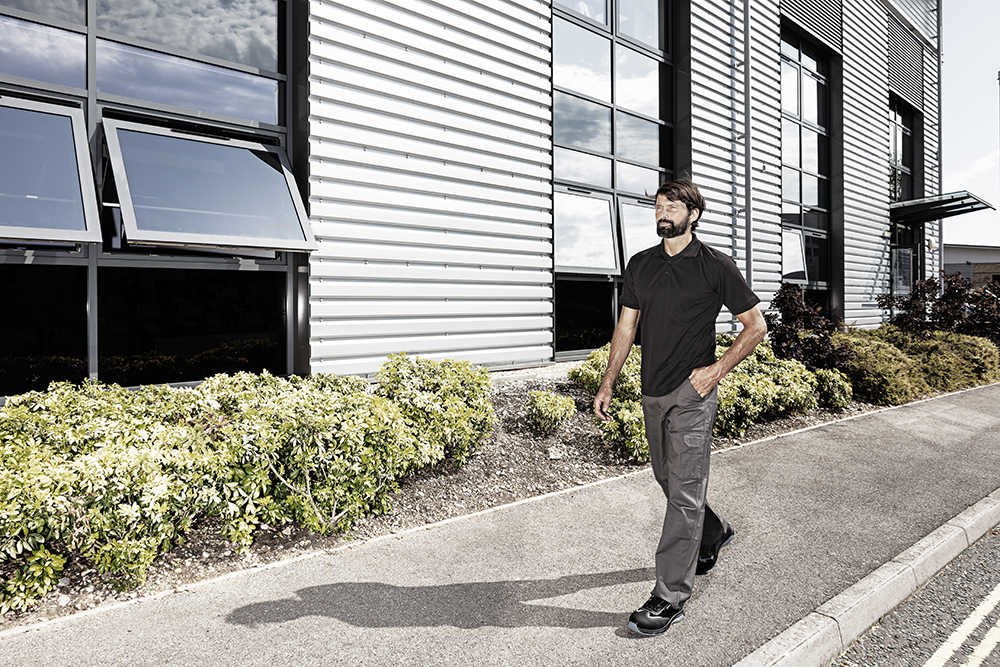 Logistics working walking in the sun