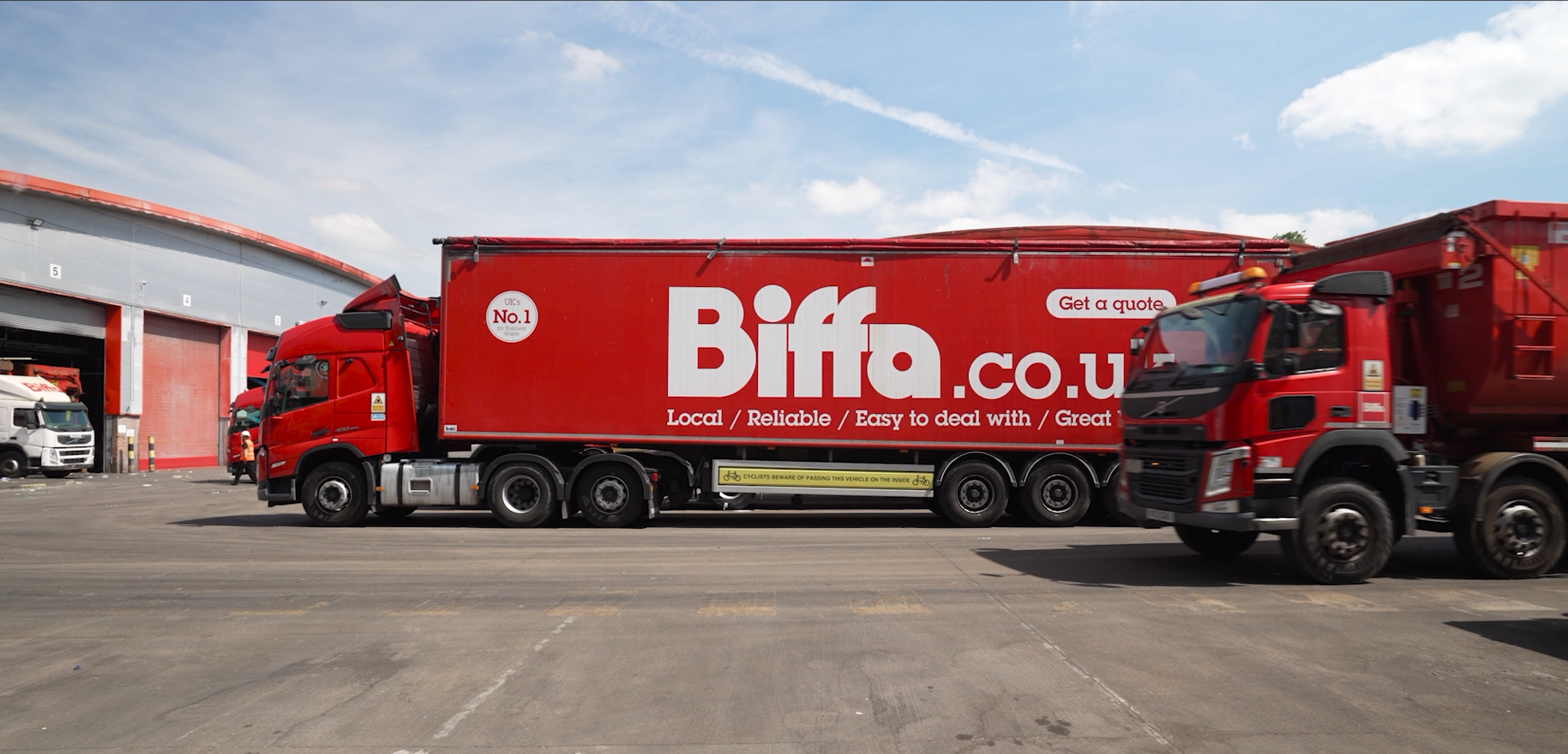 Biffa workear wearing hi-vis.