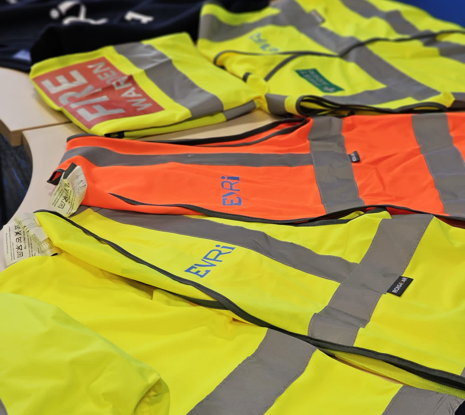 Evri branded uniforms